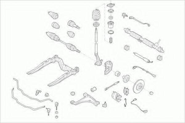 LEMFORDER OPELASTRAFL004 Рульове управління; Підвіска колеса