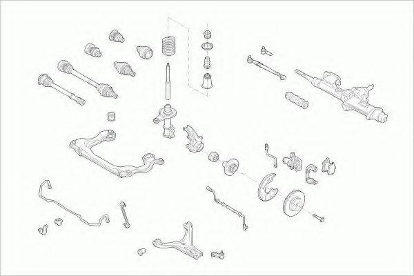 LEMFORDER AUDI80AVFL003 Рульове управління; Підвіска колеса