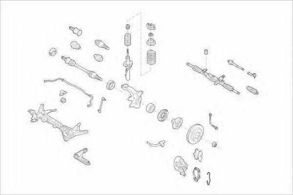 LEMFORDER FORDESCORFL002 Рульове управління; Підвіска колеса