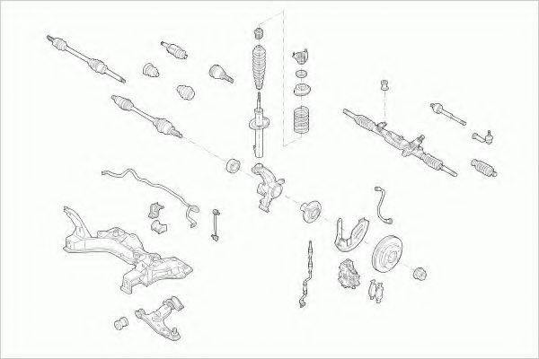 LEMFORDER FORDFOCUSFL003 Рульове управління; Підвіска колеса