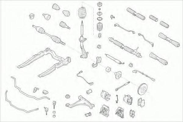 LEMFORDER OPELVECTRFL003 Рульове управління; Підвіска колеса