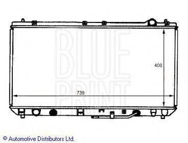 BLUE PRINT ADT39849 Радіатор, охолодження двигуна