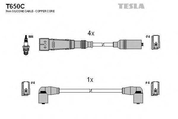 TESLA T650C Комплект дротів запалювання