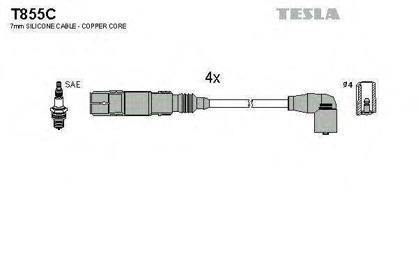 TESLA T855C Комплект дротів запалювання