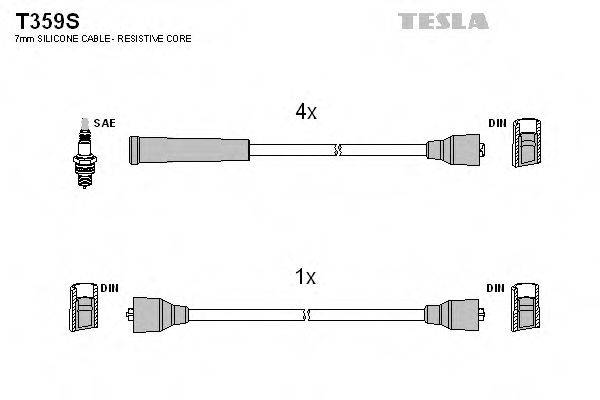 TESLA T359S Комплект дротів запалювання