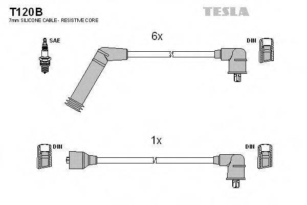 TESLA T120B Комплект дротів запалювання