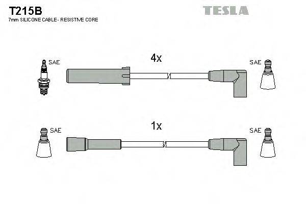 TESLA T215B Комплект дротів запалювання