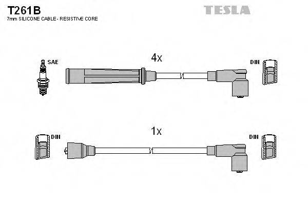 TESLA T261B Комплект дротів запалювання