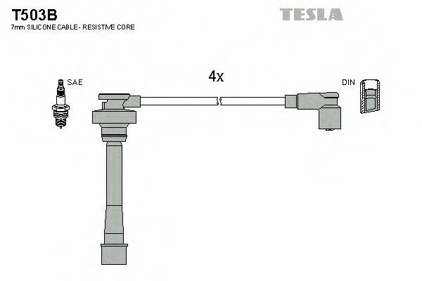 TESLA T503B Комплект дротів запалювання