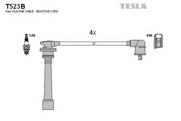 TESLA T523B Комплект дротів запалювання