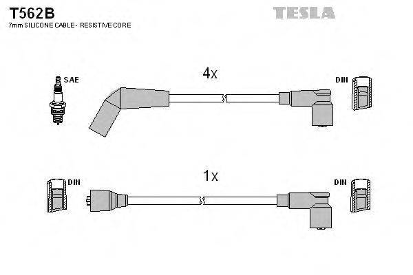 TESLA T562B Комплект дротів запалювання