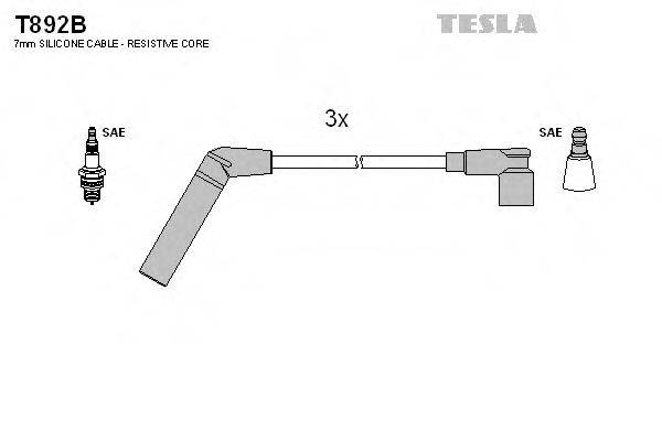 TESLA T892B Комплект дротів запалювання