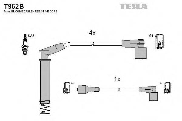 TESLA T962B Комплект дротів запалювання