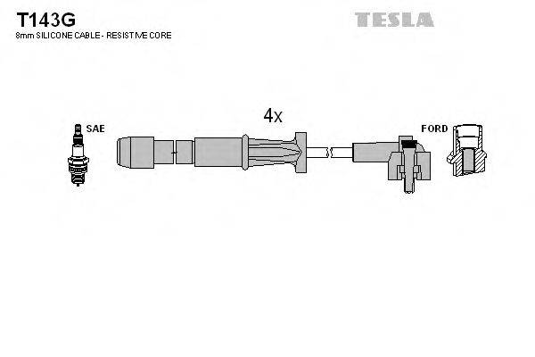 TESLA T143G Комплект дротів запалювання