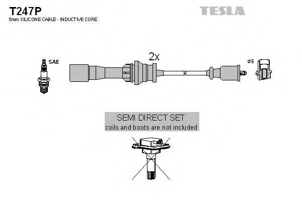 TESLA T247P Комплект дротів запалювання