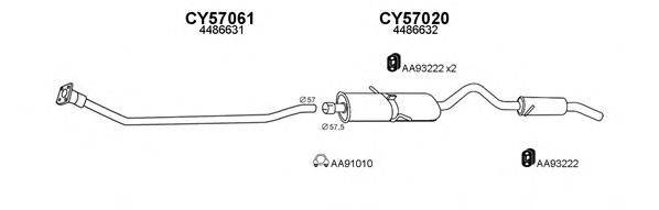 VENEPORTE 570021 Система випуску ОГ