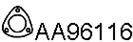 VENEPORTE AA96116 Прокладка, труба вихлопного газу