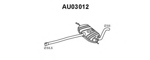 VENEPORTE AU03012 Передглушувач вихлопних газів
