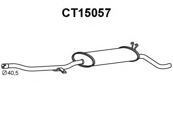 VENEPORTE CT15057 Глушник вихлопних газів кінцевий