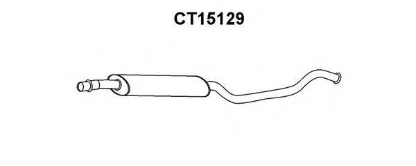 VENEPORTE CT15129 Середній глушник вихлопних газів