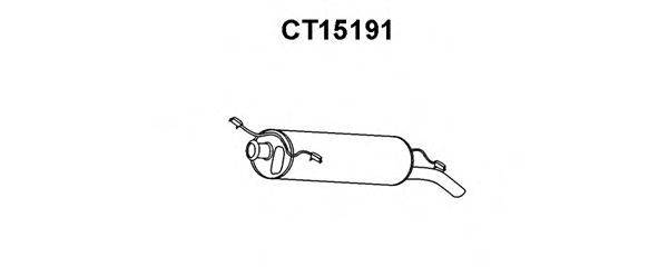 VENEPORTE CT15191 Глушник вихлопних газів кінцевий