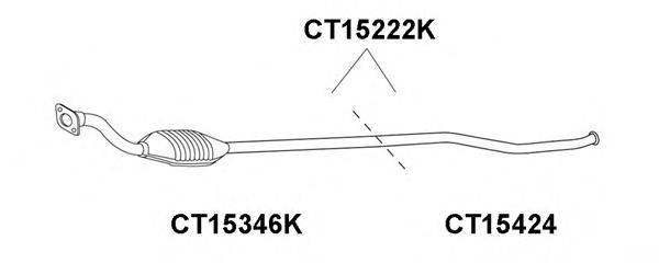VENEPORTE CT15424 Ремонтна трубка, каталізатор