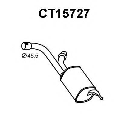 VENEPORTE CT15727 Глушник вихлопних газів кінцевий