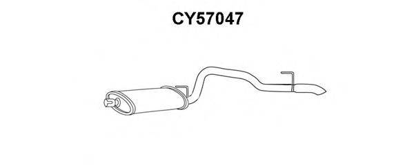 VENEPORTE CY57047 Глушник вихлопних газів кінцевий