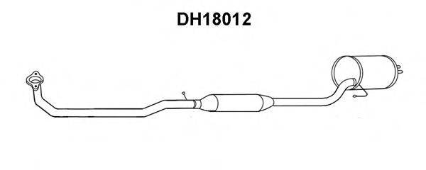 VENEPORTE DH18012 Глушник вихлопних газів кінцевий