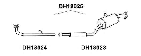 VENEPORTE DH18025 Передглушувач вихлопних газів