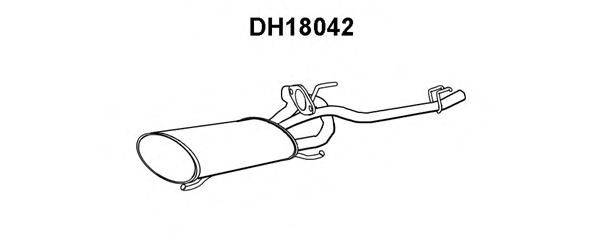 VENEPORTE DH18042 Глушник вихлопних газів кінцевий