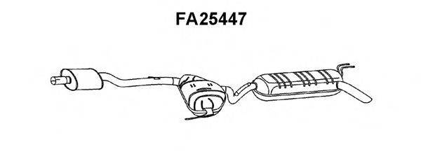 VENEPORTE FA25447 Глушник вихлопних газів кінцевий
