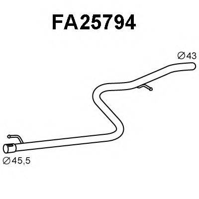 VENEPORTE FA25794 Ремонтна трубка, каталізатор