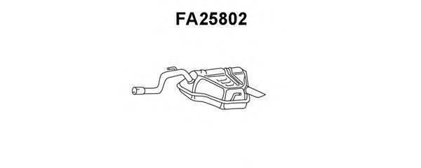 VENEPORTE FA25802 Глушник вихлопних газів кінцевий