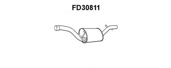 VENEPORTE FD30811 Середній глушник вихлопних газів
