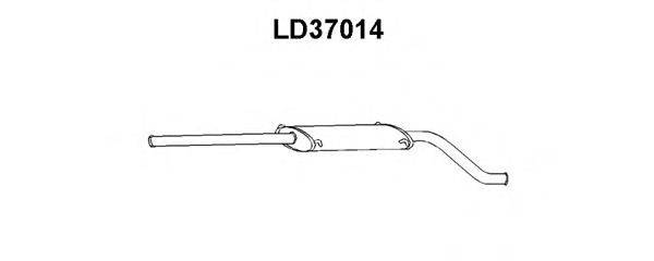 VENEPORTE LD37014 Середній глушник вихлопних газів