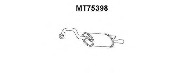 VENEPORTE MT75398 Глушник вихлопних газів кінцевий