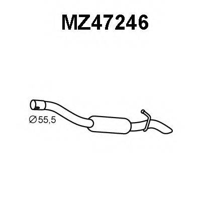 VENEPORTE MZ47246 Труба вихлопного газу