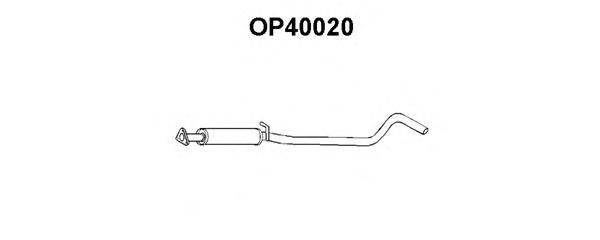 VENEPORTE OP40020 Середній глушник вихлопних газів