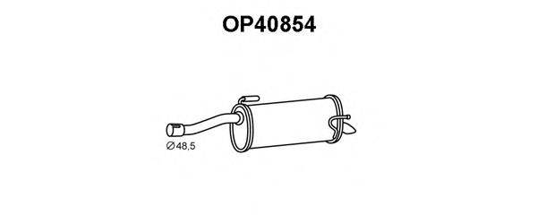 VENEPORTE OP40854 Глушник вихлопних газів кінцевий