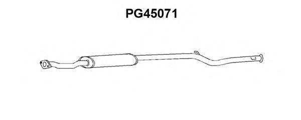 VENEPORTE PG45071 Середній глушник вихлопних газів