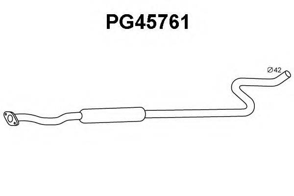 VENEPORTE PG45761 Труба вихлопного газу