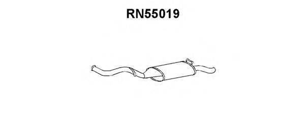 VENEPORTE RN55019 Глушник вихлопних газів кінцевий