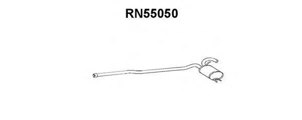 VENEPORTE RN55050 Середній глушник вихлопних газів