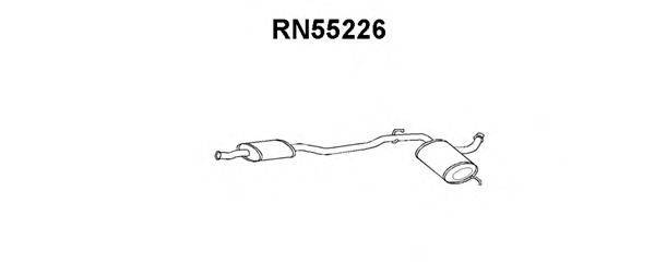 VENEPORTE RN55226 Середній глушник вихлопних газів