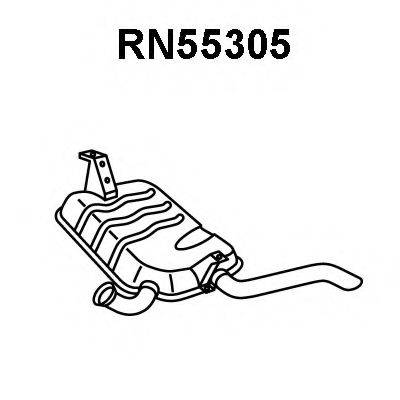 VENEPORTE RN55305 Глушник вихлопних газів кінцевий