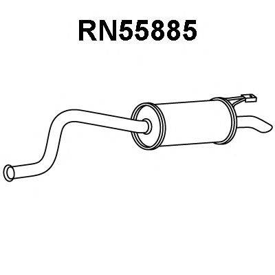 VENEPORTE RN55885 Глушник вихлопних газів кінцевий