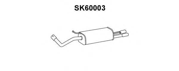 VENEPORTE SK60003 Глушник вихлопних газів кінцевий