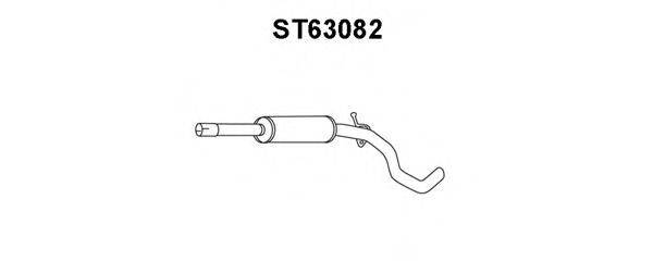 VENEPORTE ST63082 Середній глушник вихлопних газів