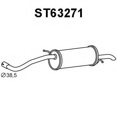 VENEPORTE ST63271 Глушник вихлопних газів кінцевий
